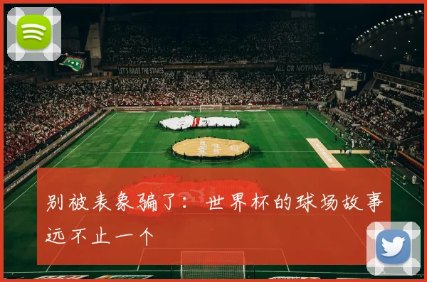 别被表象骗了：世界杯的球场故事远不止一个
